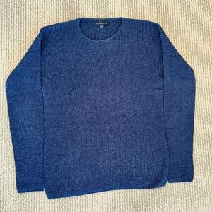 John Varvatos USA crew neck cotton sweater. XL. Dark blue.